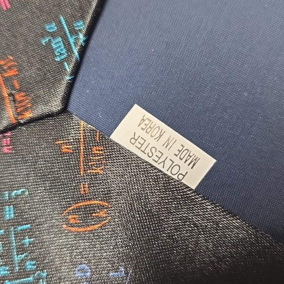 {American Mathematics Competitors} Men's Mathematical Equations Black Tie - Picture 6 of 6